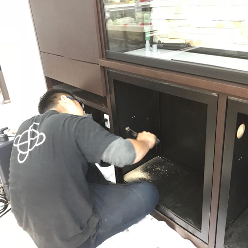 オーダーメイド水槽 Smartを家具に埋め込み水槽台にリフォーム コゴト 東京のレンタル水槽 アクアリウムの会社uws